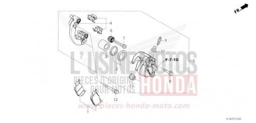 ETRIER DE FREIN ARRIERE NSS350AN de 2022